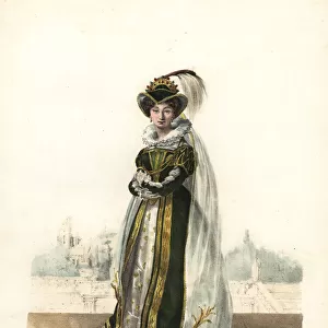 Marie Dorval as Queen Elisabeth in Le Chateau