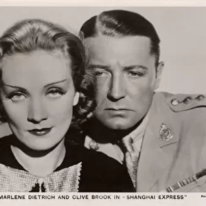 Marlene Dietrich and Clive Brook in Shanghai Express