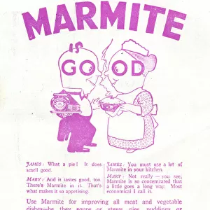Marmite advert from theatre programme 1933