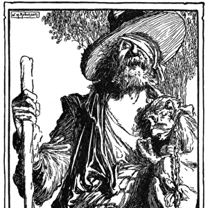 Master Peter from Don Quixote, by William Heath Robinson