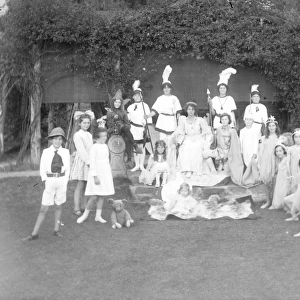 The May Queen with attendants, Mid Wales