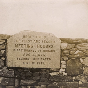 Memorial stone, Quaboag, West Brookfield, Mass, USA