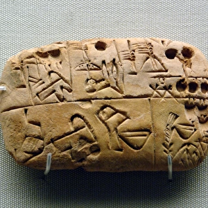 Mesopotamia. Record of food supplies. Iraq. Late Prehistoric