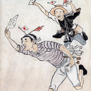Messengers proclaim victory in the Russo-Japanese War