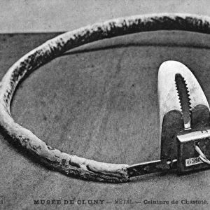 A metal chastity belt from the time of the Crusades