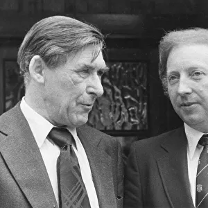Mick McGahey with Arthur Scargill, trade union leaders