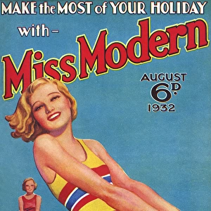 Miss Modern Christmas August 1932 by Wilton Williams