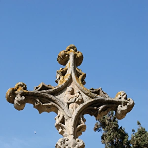 Monastery of Sant Cugat. Cross. Catalonia. Spain