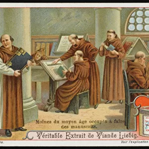 Monks Copying Manuscript