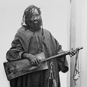 Moorish musician with instrument