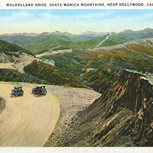 Mulholland Drive, Santa Monica mountains, USA