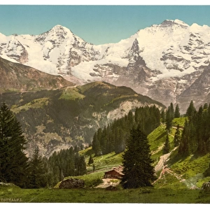 Murren, Grutschalp, I, Eiger, Monch and Jungfrau, Bernese Ob
