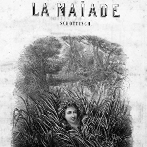 Music cover, La Naiade, Schottisch by Pasdeloup