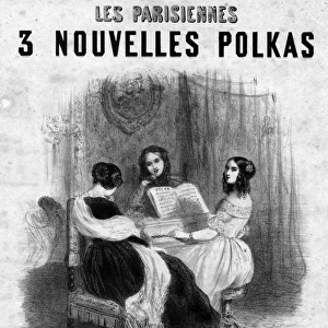 Music cover, Les Parisiennes, Three New Polkas