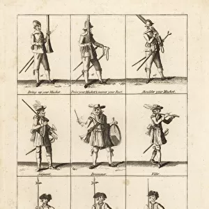 Musket and halberd exercises