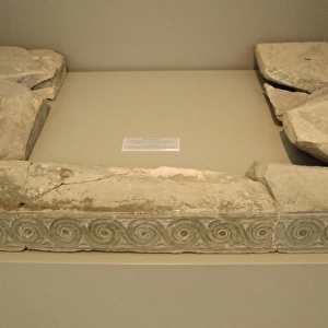 Mycenaean art. 14th century B. C. Greece. Stone podium where