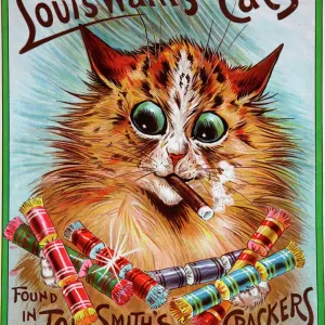 Tom Smith Christmas Crackers Print 1907 Louis Wain Cats Tom Smith Christmas Crackers Print 1907 Louis Wain Cats