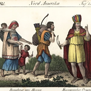 Natives of Mexico traveling and a Mexican priest