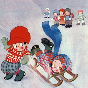 Nearly a Song Hit by Chloe Preston - winter sledging