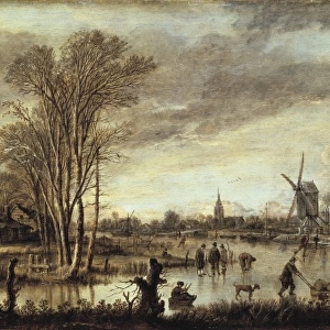 Neer, Aert van der (1603-1677). River in Winter