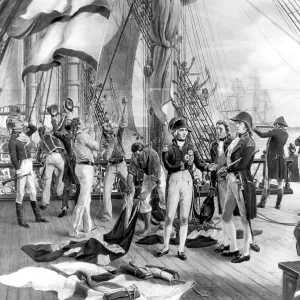 Nelson's Last Signal at Trafalgar Print, 21 October 1805 Nelson's Last Signal at Trafalgar Print, 21 October 1805