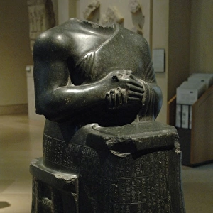 Neo-Sumerian. Statue of Gudea. Girsu (modern Telloh). Iraq