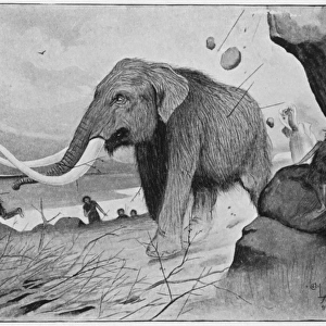 Neolithic mammoth hunt