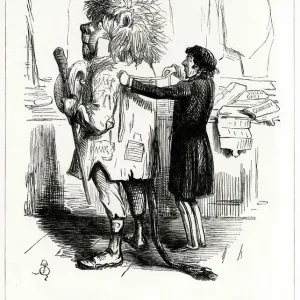 Disraeli Measuring the British Lion Print, 1849