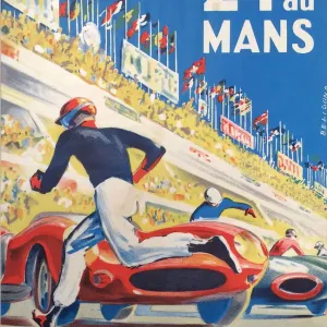 Le Mans 24 Hour Rally 1959 Print Le Mans 24 Hour Rally 1959 Print