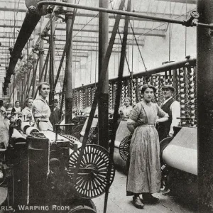 Wigan Girls in the Warping Room Cotton Mill Print Wigan Girls in the Warping Room Cotton Mill Print