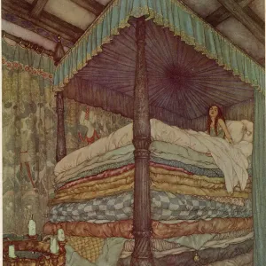 The Real Princess Print by Edmund Dulac, 1911 The Real Princess Print by Edmund Dulac, 1911