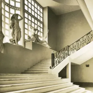 Staircase, French Institute, South Kensington Print 1939 Staircase, French Institute, South Kensington Print 1939