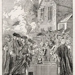 Blackfriars Bridge Foundation-Stone Laying Print, 1760 Blackfriars Bridge Foundation-Stone Laying Print, 1760