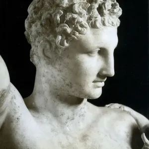 Print of the Head of Hermes in Parian marble Print of the Head of Hermes in Parian marble