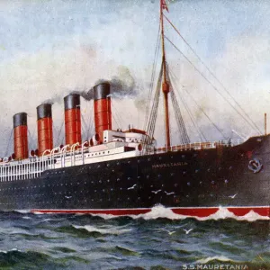 Veloce ocean liner transatlantica della linea Cunard RMS Mauretania