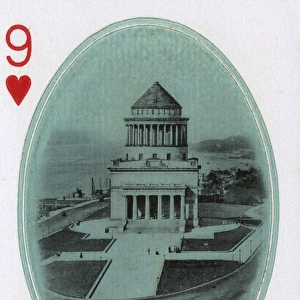 New York City - Playing card - Grants Tomb - 9 of Hearts
