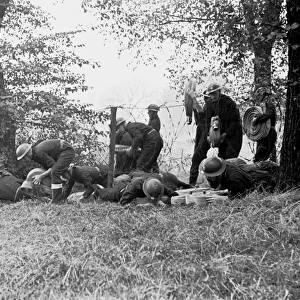 NFS (London Region) assault course training exercises, WW2