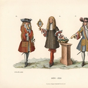 Noblemen of the late 17th century, with King