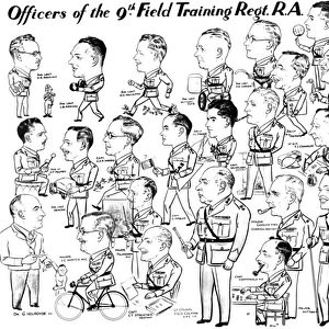 Officers of 9th Field Training Regiment, Royal Artillery