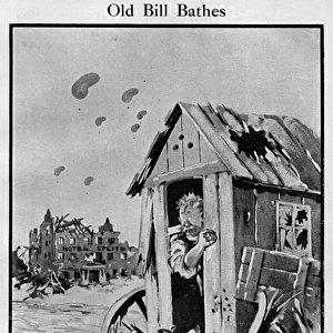 Old Bill Bathes, by Bairnsfather