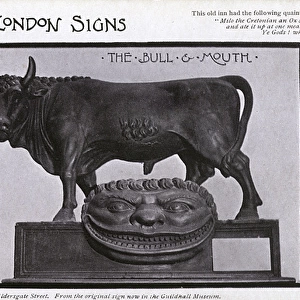 Old London Signs - The Bull & Mouth