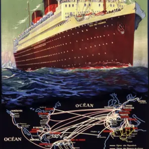 Compagnie Generale Transatlantique Print Compagnie Generale Transatlantique Print