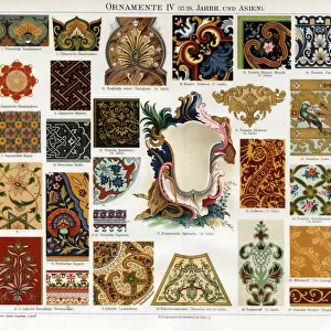 Ornamental Designs from Europe & Asia - 17th / 18th century