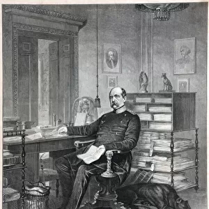 Otto von Bismarck in his study
