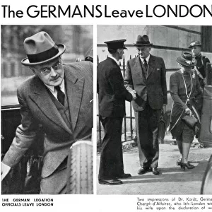 Outbreak of WWII - Germans leave London 1939