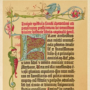 Page from Gutenbergs first Bible