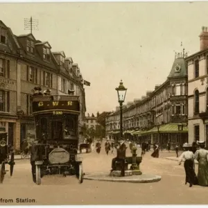 Paignton, Devon - View from the Station Print circa 1907