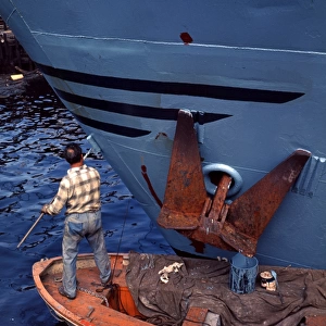 Paint Job. Middlesbrough Docks 1970s