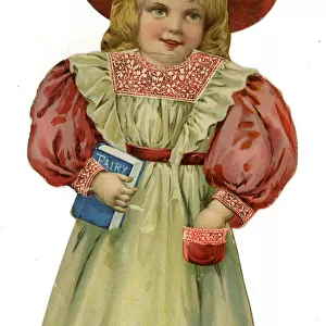 Paper Doll in red, cream and pink costume
