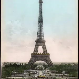 Paris Print from the River Seine, Eiffel Tower C1905 Paris Print from the River Seine, Eiffel Tower C1905